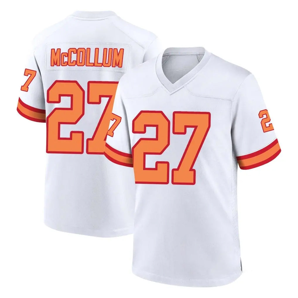 TB.Buccaneers #27 Zyon McCollum Player White '76 Home Game Qdoa Stitched Jerseys