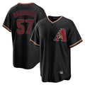 A.Diamondbacks #57 Eduardo Rodriguez Player Black Limited Home Qdoa Stitched Jerseys