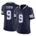 D.Cowboys #9 KaVontae Turpin Player Navy Limited Vapor F.U.S.E. Home Game Qdoa Stitched Jerseys