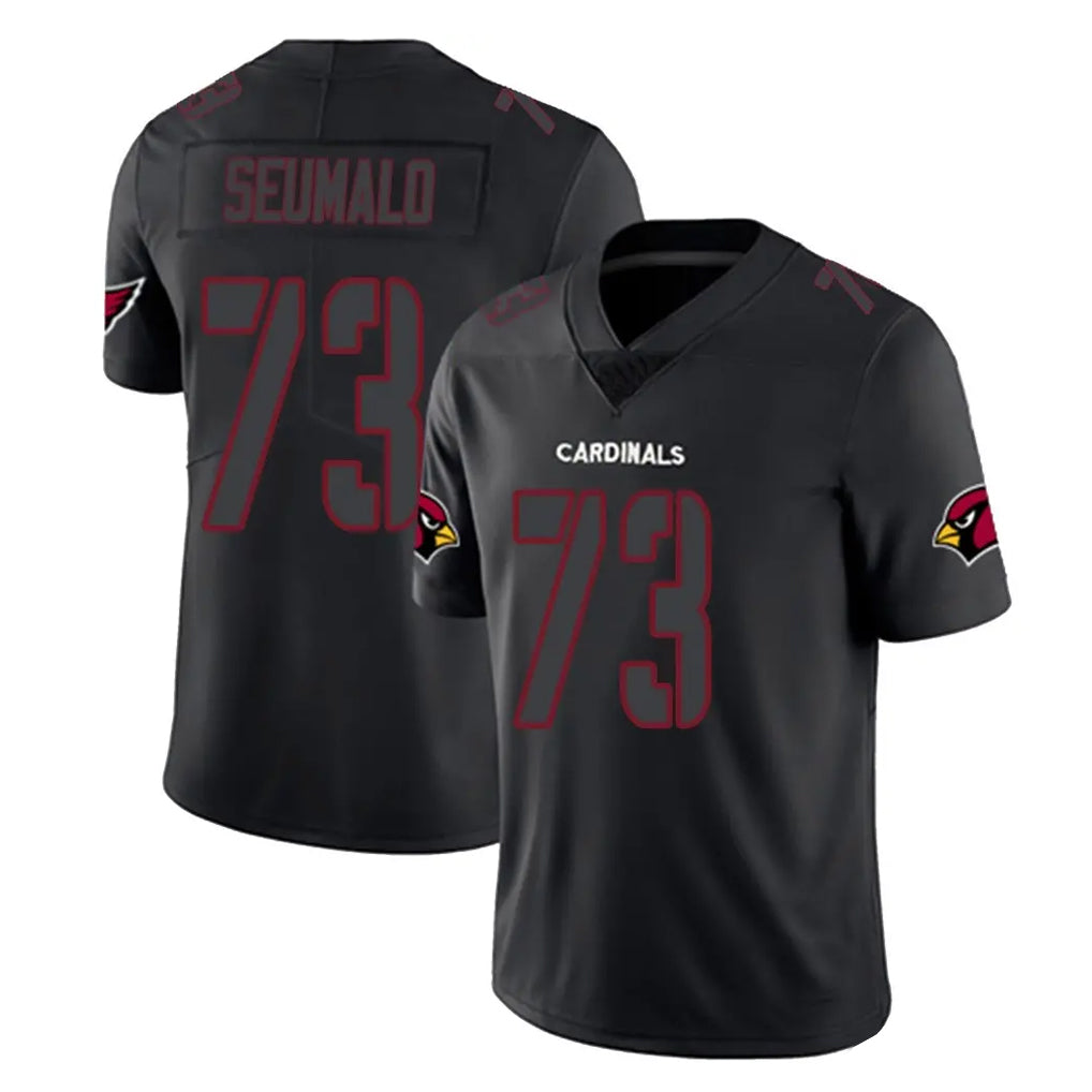 A.Cardinals #73 Isaac Seumalo Player Black Impact Limited Home Game Qdoa Stitched Jerseys