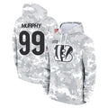 C.Bengals #99 Myles Murphy Player Arctic Camo Salute to Service Pullover Hoodie Limited Qdoa Stitched Jerseys
