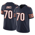 C.Bears #70 Braxton Jones Player Navy Vapor F.U.S.E. Limited Home Game Qdoa Stitched Jerseys