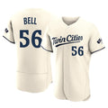 M.Twins #56 Josh Bell Player Cream Home Limited Elite Qdoa Stitched Jerseys
