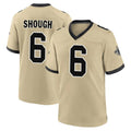 NO.Saints #6 Tyler Shough Player Gold Home Game Qdoa Stitched Jerseys