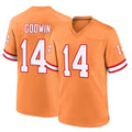 TB.Buccaneers #14 Chris Godwin Jr. Player Orange Throwback Home Game Qdoa Stitched Jerseys