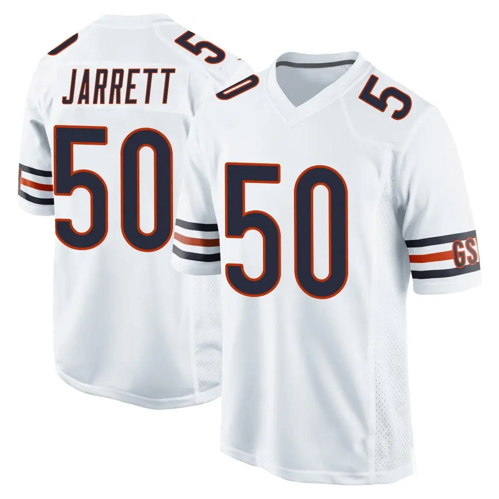 C.Bears #50 Grady Jarrett Player White Home Game Qdoa Stitched Jerseys