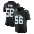 NY.Jets #56 Demario Davis Player Stealth Black Limited Vapor Home Game Qdoa Stitched Jerseys