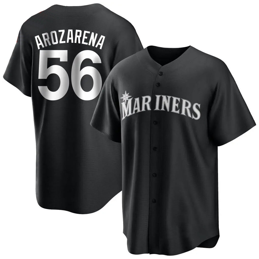 S.Mariners #56 Randy Arozarena Player Black Home Limited Qdoa Stitched Jerseys