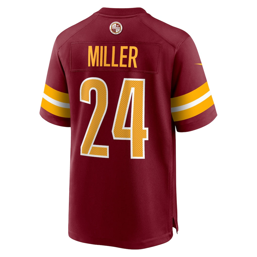 Qdoa W.Commanders #24 Von Miller Burgundy Team Game Jersey