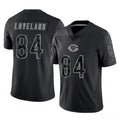 C.Bears #84 Colston Loveland Player Black REFLECTIVE Limited Game Qdoa Stitched Jerseys
