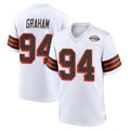 C.Browns #94 Mason Graham Player White Alternate Home Game Qdoa Stitched Jerseys