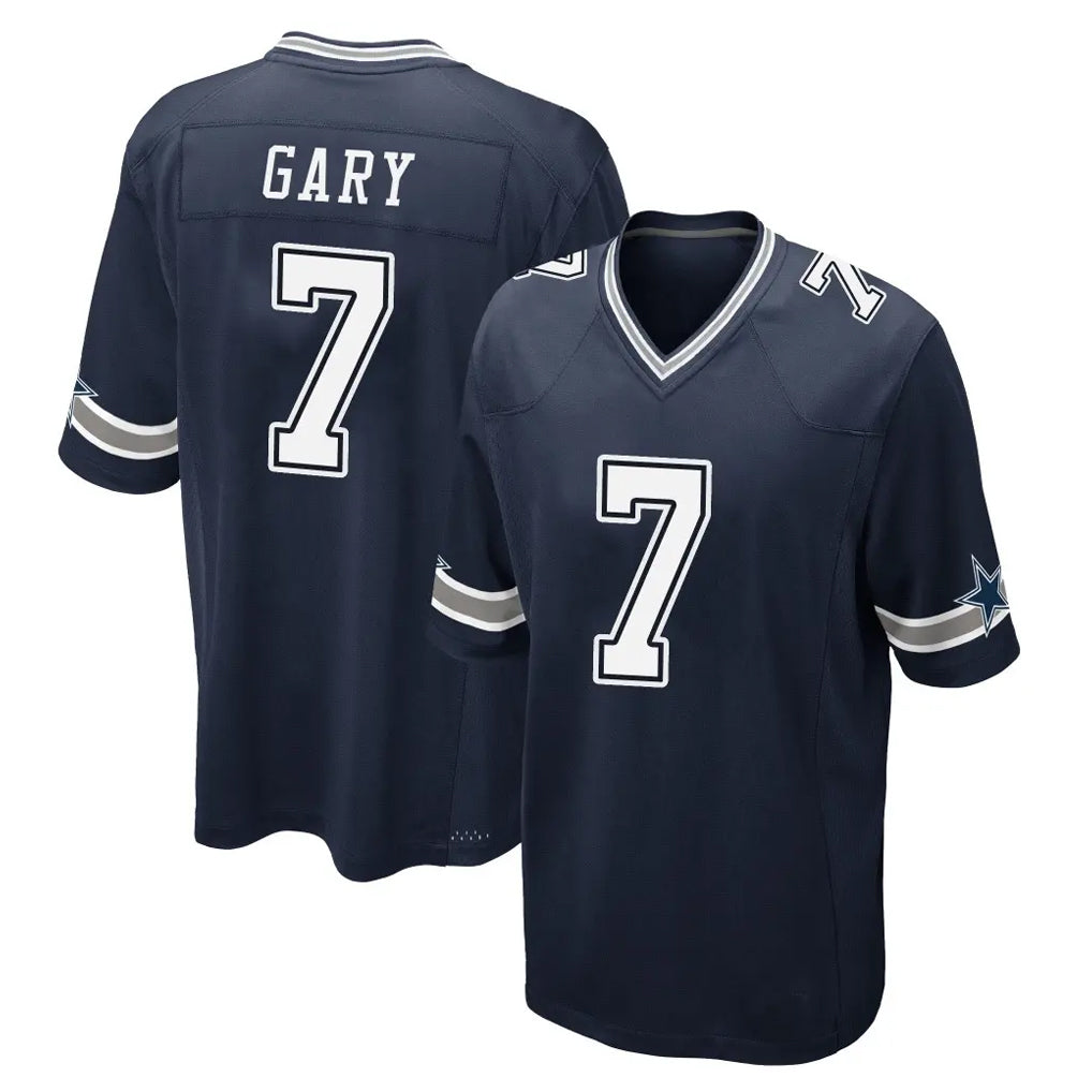 D.Cowboys #7 Rashan Gary Player Navy Home Game Qdoa Stitched Jerseys