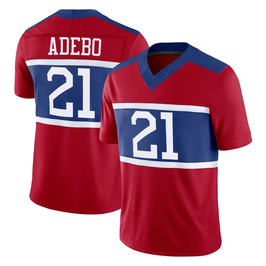 NY.Giants #21 Paulson Adebo Player Red Century Vapor F.U.S.E. Home Game Qdoa Stitched Jerseys