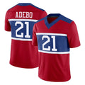 NY.Giants #21 Paulson Adebo Player Red Century Vapor F.U.S.E. Home Game Qdoa Stitched Jerseys