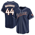 S.Diego Padres #44 Joe Musgrove Player Navy Cooperstown Collection Limited Home Qdoa Stitched Jerseys