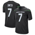 NY.Jets #7 Geno Smith Player Stealth Black Home Game Qdoa Stitched Jerseys
