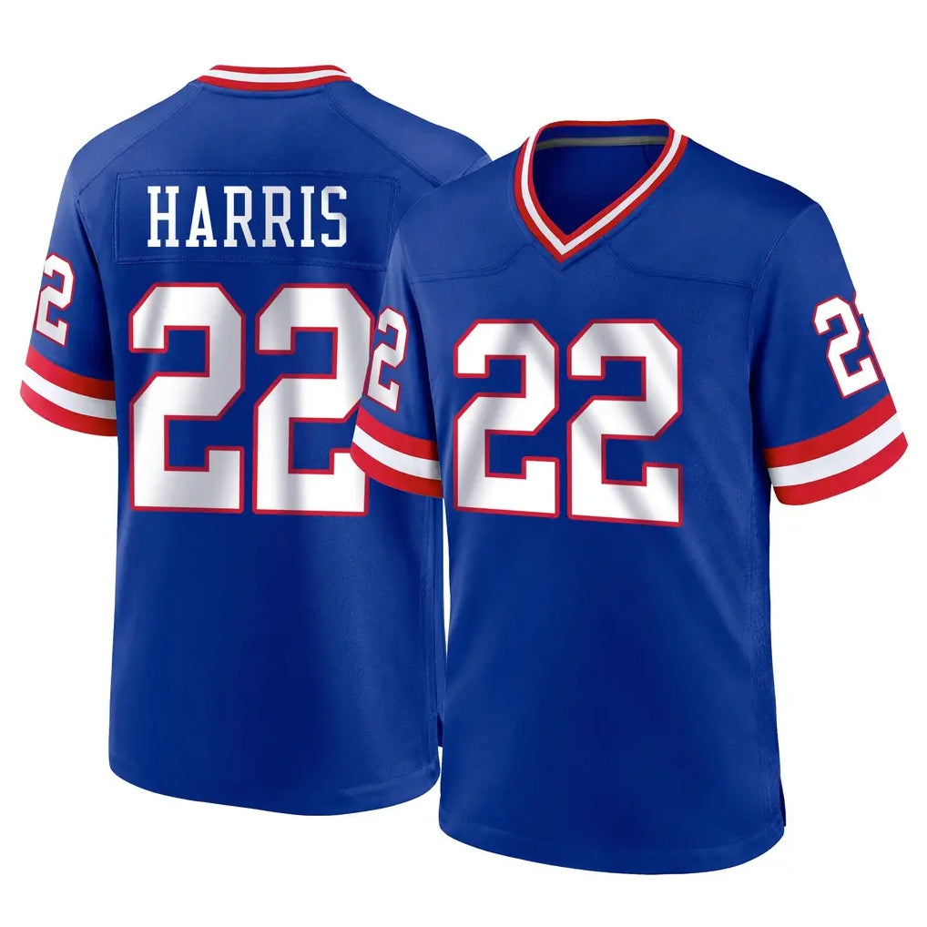 NY.Giants #22 Najee Harris Player Royal Classic Home Game Qdoa Stitched Jerseys