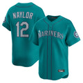 S.Mariners #12 Josh Naylor Player Teal Home Limited Qdoa Stitched Jerseys