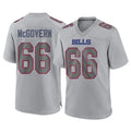 B.Bills #66 Connor McGovern Player Gray Home Game Qdoa Stitched Jerseys