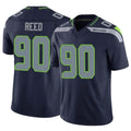 S.Seahawks #90 Jarran Reed Player Navy Limited Vapor F.U.S.E. Home Game Qdoa Stitched Jerseys