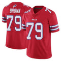 B.Bills #79 Spencer Brown Player Red Vapor Untouchable Limited Qdoa Stitched Jerseys