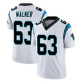 C.Panthers #63 Rasheed Walker Player White Vapor Untouchable Limited Game Qdoa Stitched Jerseys