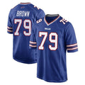 B.Bills #79 Spencer Brown Player Royal Home Game Qdoa Stitched Jerseys
