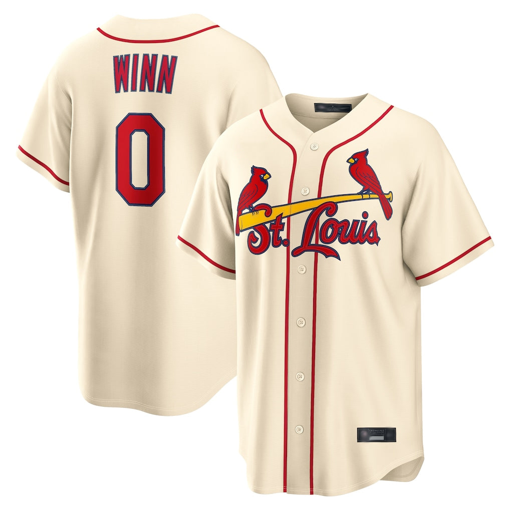 St. Louis Cardinals #0 Masyn Winn Player Cream Home Game Qdoa Stitched Jerseys