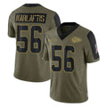 KC.Chiefs #56 George Karlaftis Player Olive Salute To Service Limited Game Qdoa Stitched Jerseys