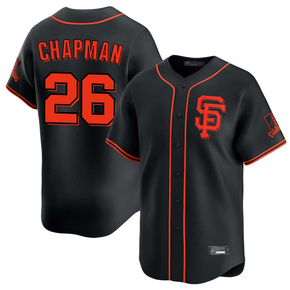 SF.Giants #26 Matt Chapman Player Black 2026 Home Limited Qdoa Stitched Jerseys