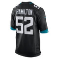 Qdoa J.Jaguars #52 DaVon Hamilton Black Game Jersey