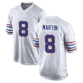 B.Bills #8 Terrel Bernard Player White Alternate Game Qdoa Stitched Jerseys