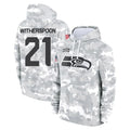 S.Seahawks #21 Devon Witherspoon Player Arctic Camo Limited Salute to Service Pullover Hoodies Game Qdoa Stitched Jerseys