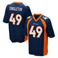 D.Broncos #49 Alex Singleton Player Navy Game Qdoa Stitched Jerseys