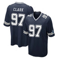 D.Cowboys #97 Kenny Clark Player Navy Home Game Qdoa Stitched Jerseys