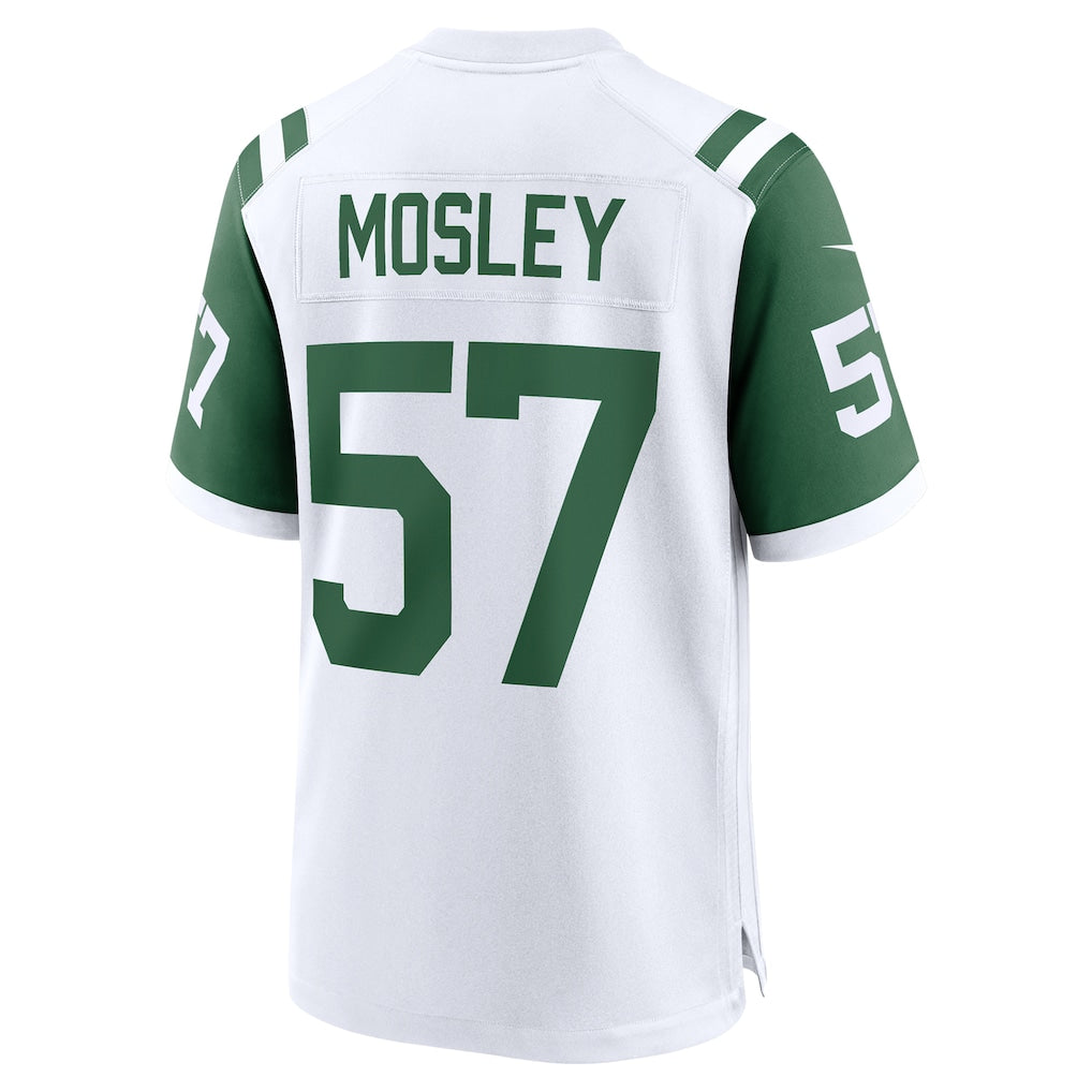 Qdoa NY.Jets #57 C.J. Mosley White Classic Alternate Game Jersey