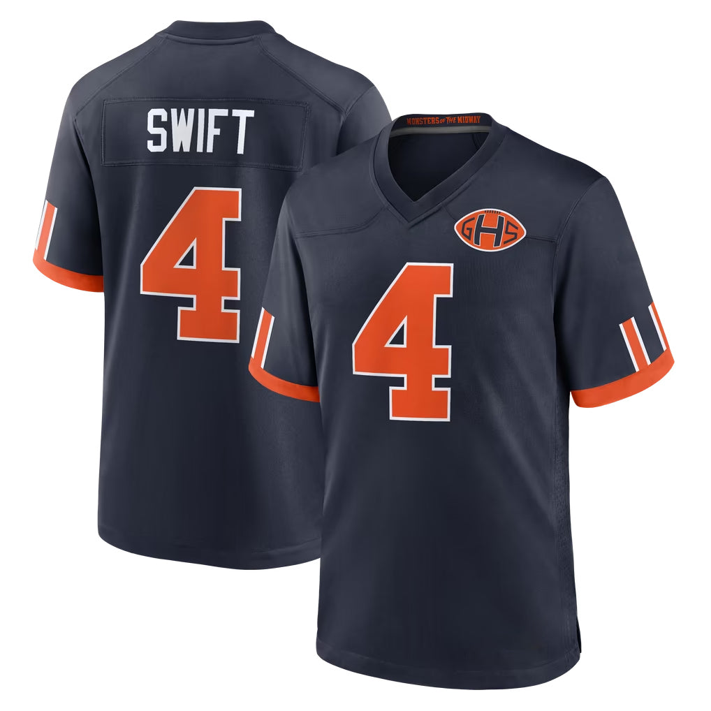 C.Bears #4 D'Andre Swift Player Navy 2026 Rivalries Collection Home Game Qdoa Stitched Jerseys
