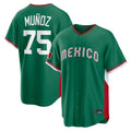 S.Mariners #75 Andres Munoz Player Green 2026 World Classic Road Home Limited Qdoa Stitched Jerseys