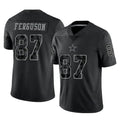 D.Cowboys #87 Jake Ferguson Player Black Limited Reflective Home Game Qdoa Stitched Jerseys