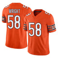C.Bears #58 Darnell Wright Player Orange Vapor F.U.S.E. Limited Home Game Qdoa Stitched Jerseys