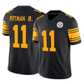P.Steelers #11 Michael Pittman Jr. Player Black Limited 2nd Alternate Vapor F.U.S.E. Home Game Qdoa Stitched Jerseys