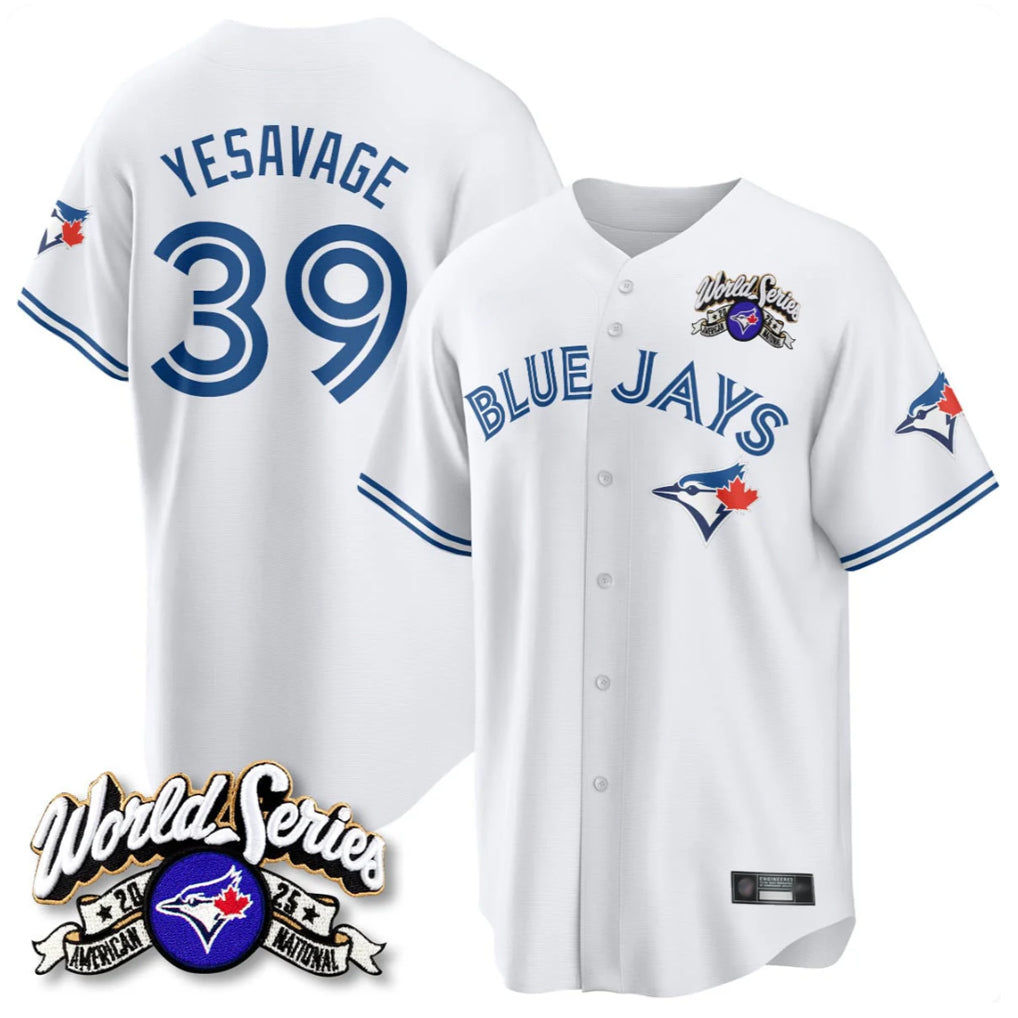 T.Blue Jays #39 Trey Yesavage Player White 2025 American League Limited All Qdoa Stitched Jerseys