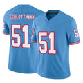 T.Titans #51 Austin Schlottmann Player Light Blue Limited Vapor F.U.S.E. Home Game Qdoa Stitched Jerseys