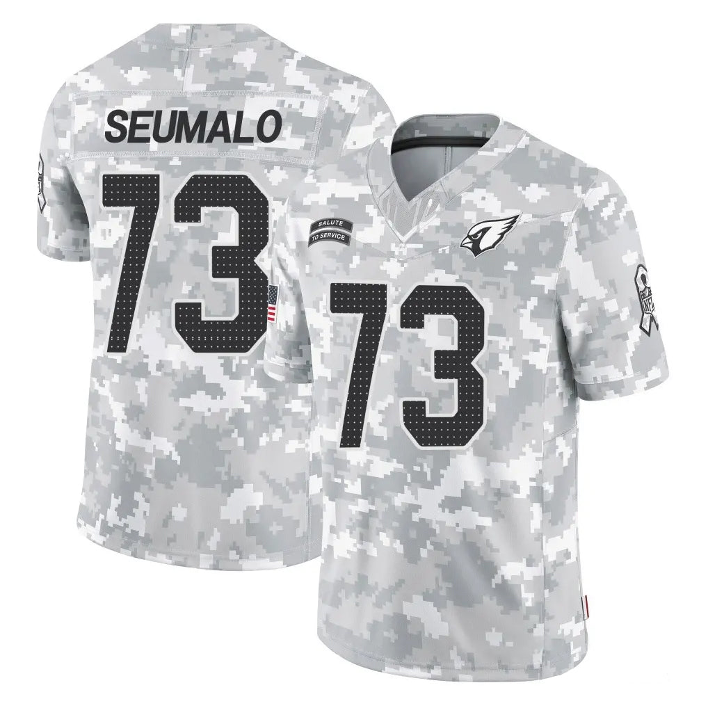 A.Cardinals #73 Isaac Seumalo Player Arctic Camo Limited Salute To Service Home Game Qdoa Stitched Jerseys