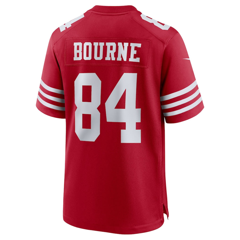 Qdoa SF.49ers #84 Kendrick Bourne Scarlet Team Game Jersey
