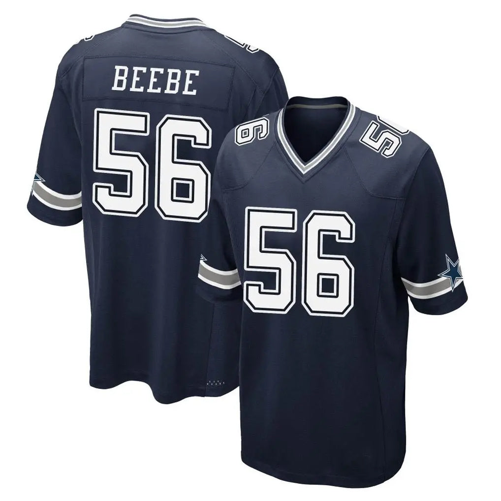 D.Cowboys #56 Cooper Beebe Player Navy Home Game Qdoa Stitched Jerseys