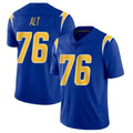 LA.Chargers #76 Joe Alt Player Royal Limited Vapor Home Game Qdoa Stitched Jerseys