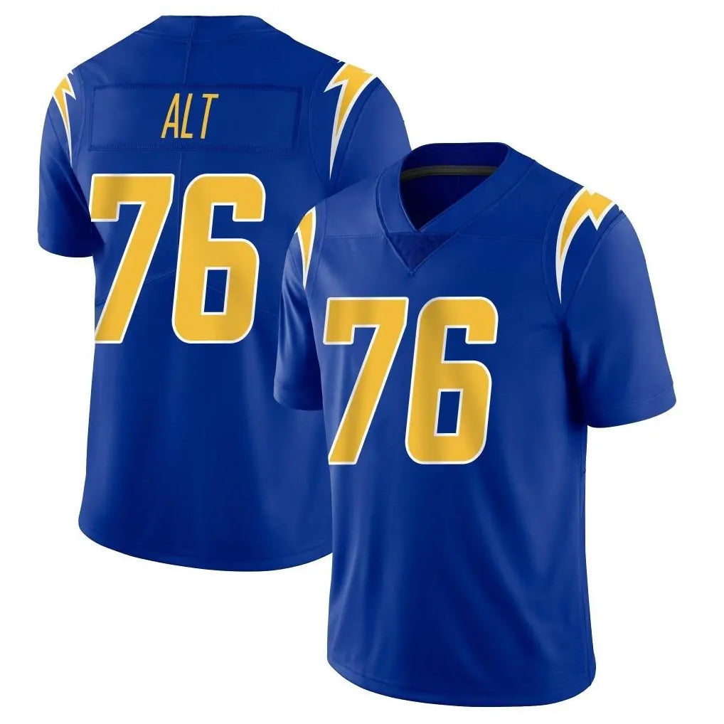 LA.Chargers #76 Joe Alt Player Royal Limited Vapor Home Game Qdoa Stitched Jerseys