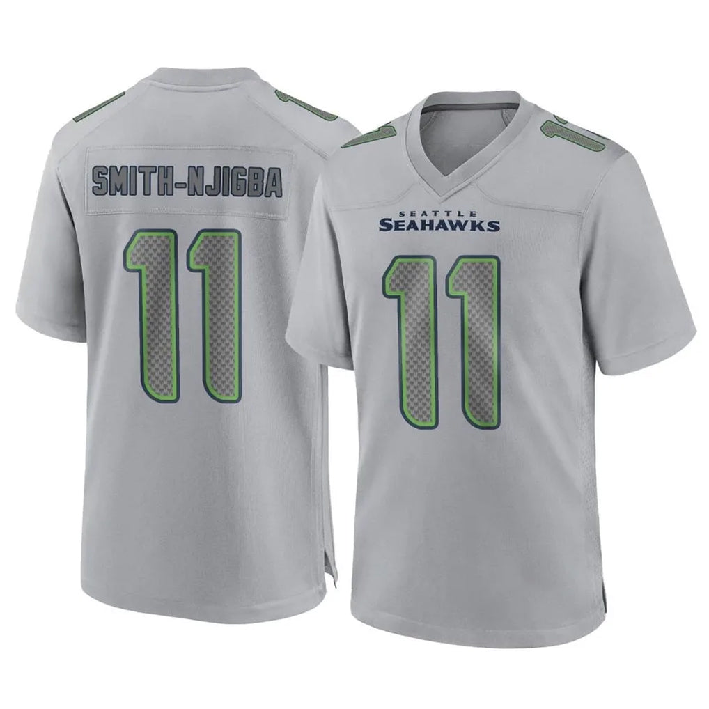 S.Seahawks #11 Jaxon Smith-Njigba Player Gray Atmosphere Fashion Home Game Qdoa Stitched Jerseys