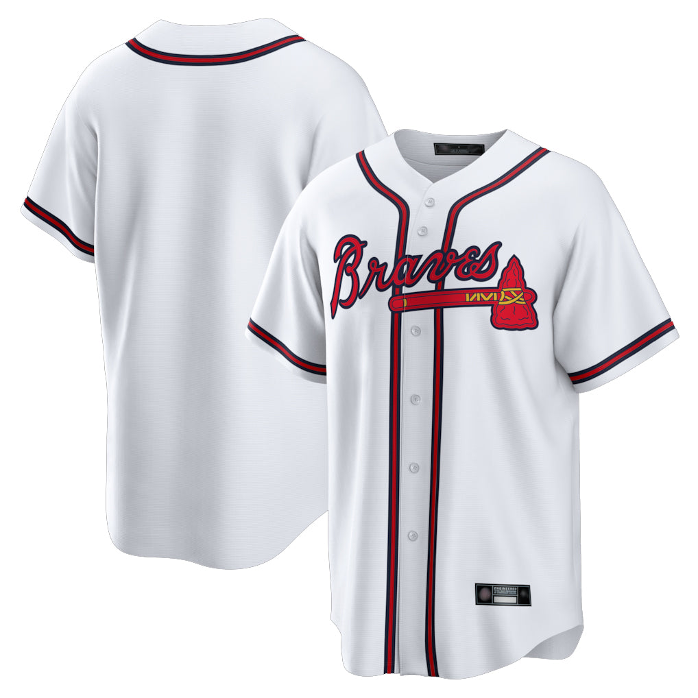 A.Braves ## Braves Blank Player White Home Game Qdoa Stitched Jerseys